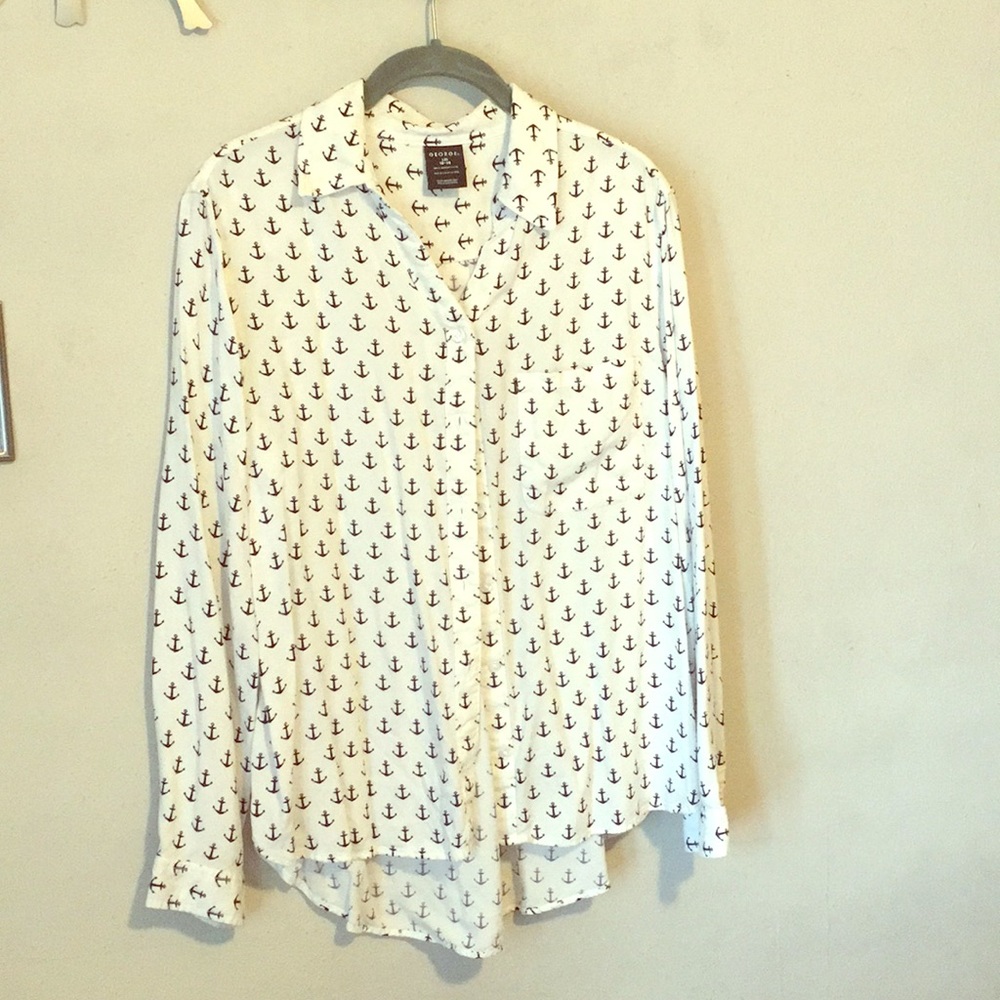 Anchor button down